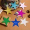 120 Pcs Glitter Star Cutouts Paper Star Confetti Cutout Assorted Color Glitter Stars Cutouts 6 Inch Large Glitters Stars Decoration for Christmas Classroom Bulletin Board Wall Party Supplies